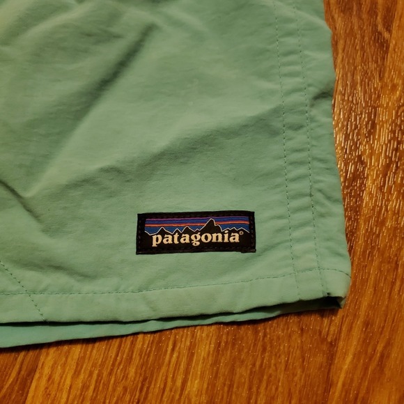 Patagonia Baggies Shorts Men Medium Blue Mesh Lined Swim Trunks Pockets - Picture 4 of 7